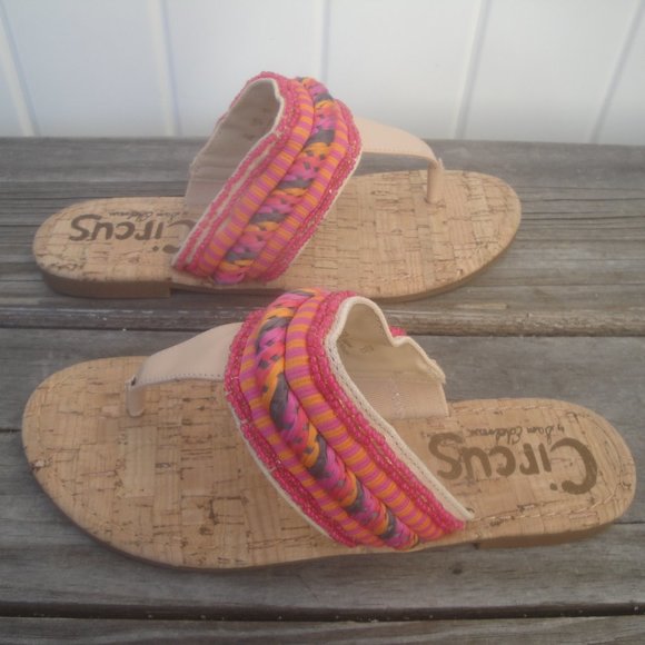 Sam Edelman Circus "Bella" Bohemian Pink Sandals Size 6 - Picture 5 of 6